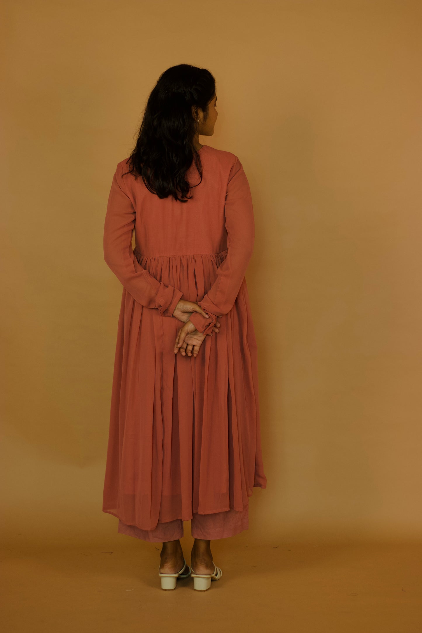 Blossom Georgette Lace Anarkali Set