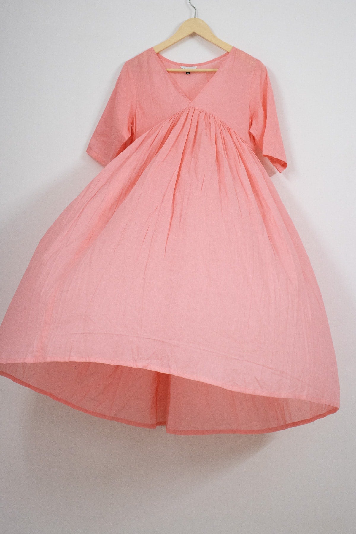 Pink Mul Gathered Kurta set