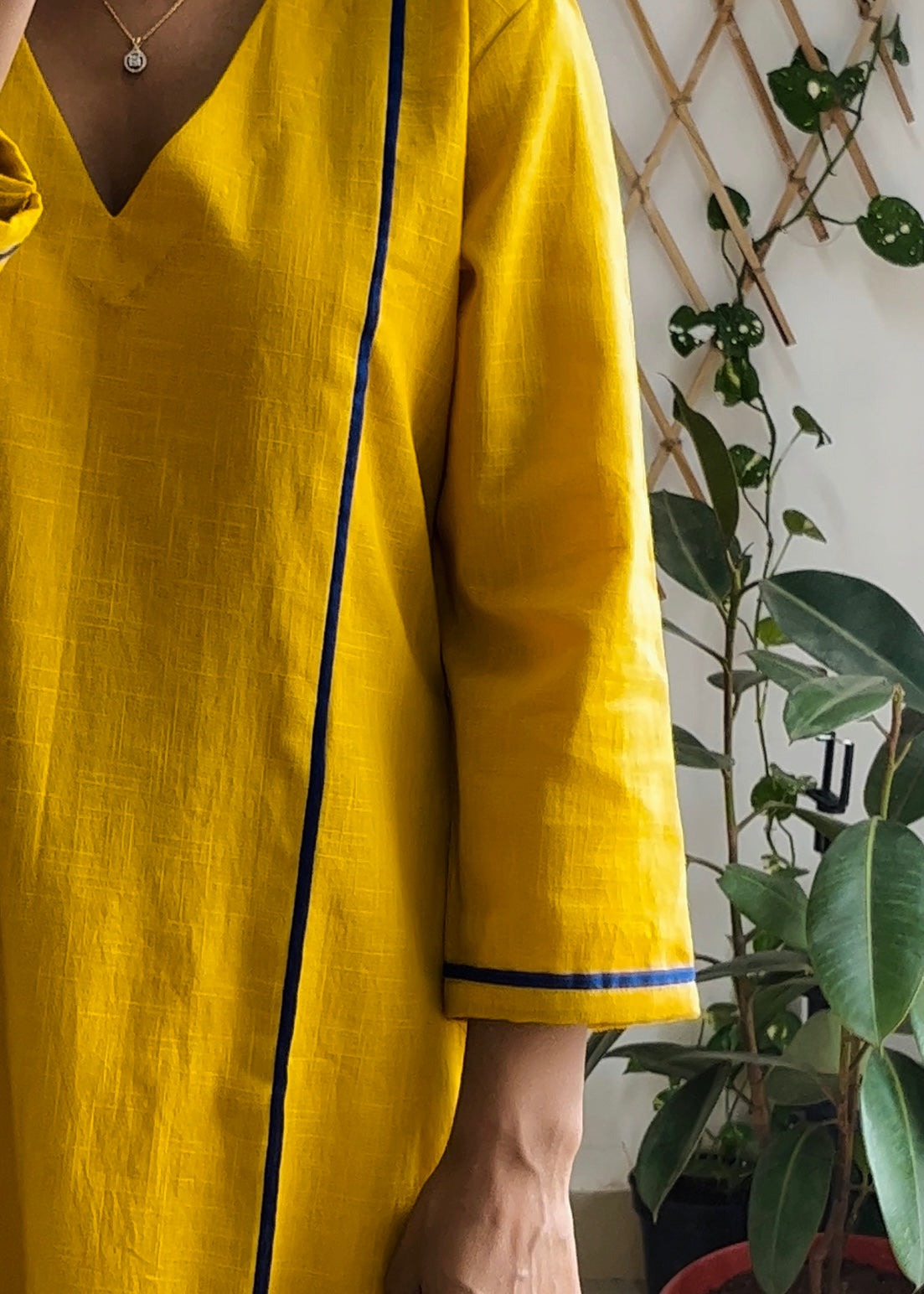 Mustard Yellow Aakar kurta Set