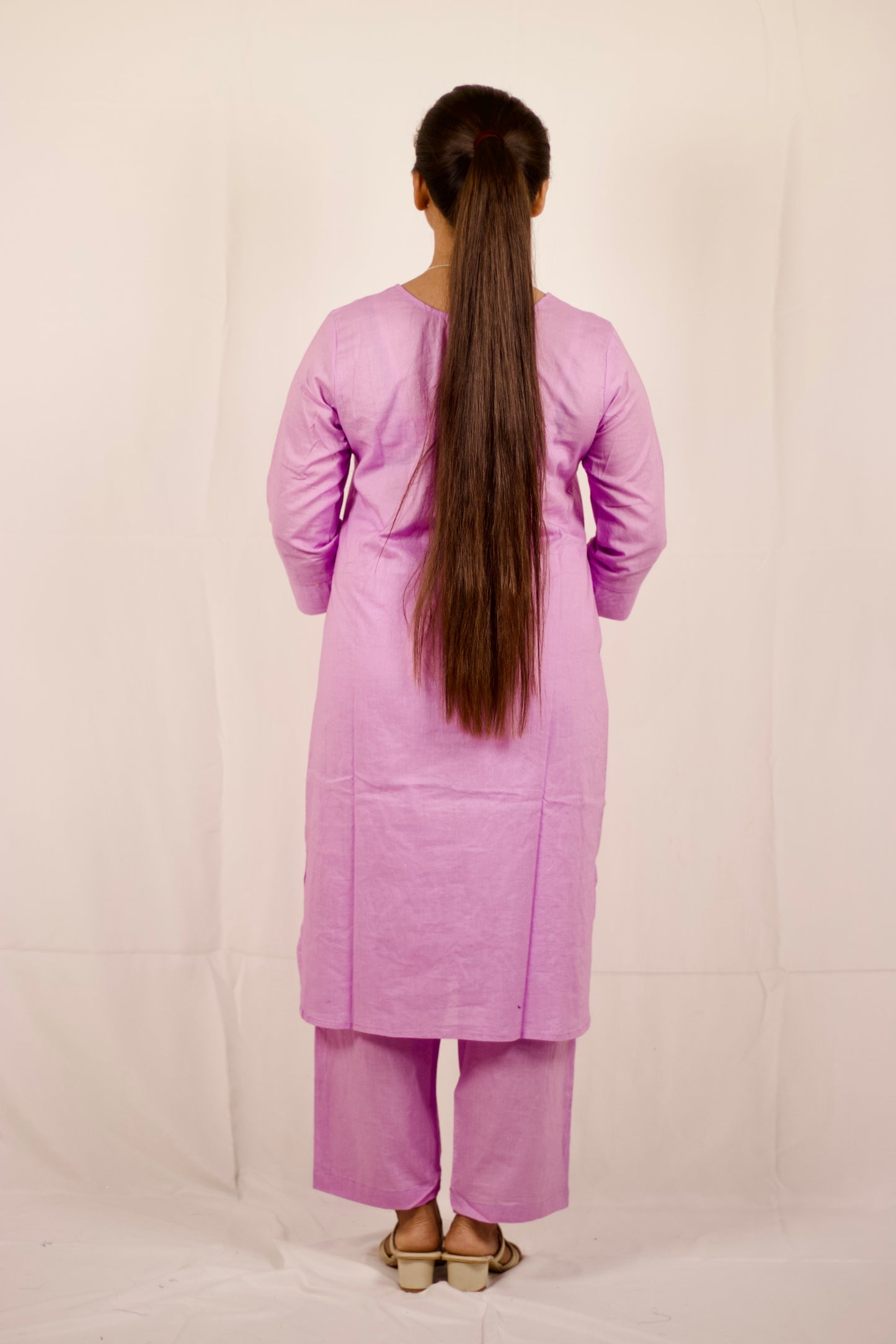 Nurvi Aura Kurti Set: Lilac