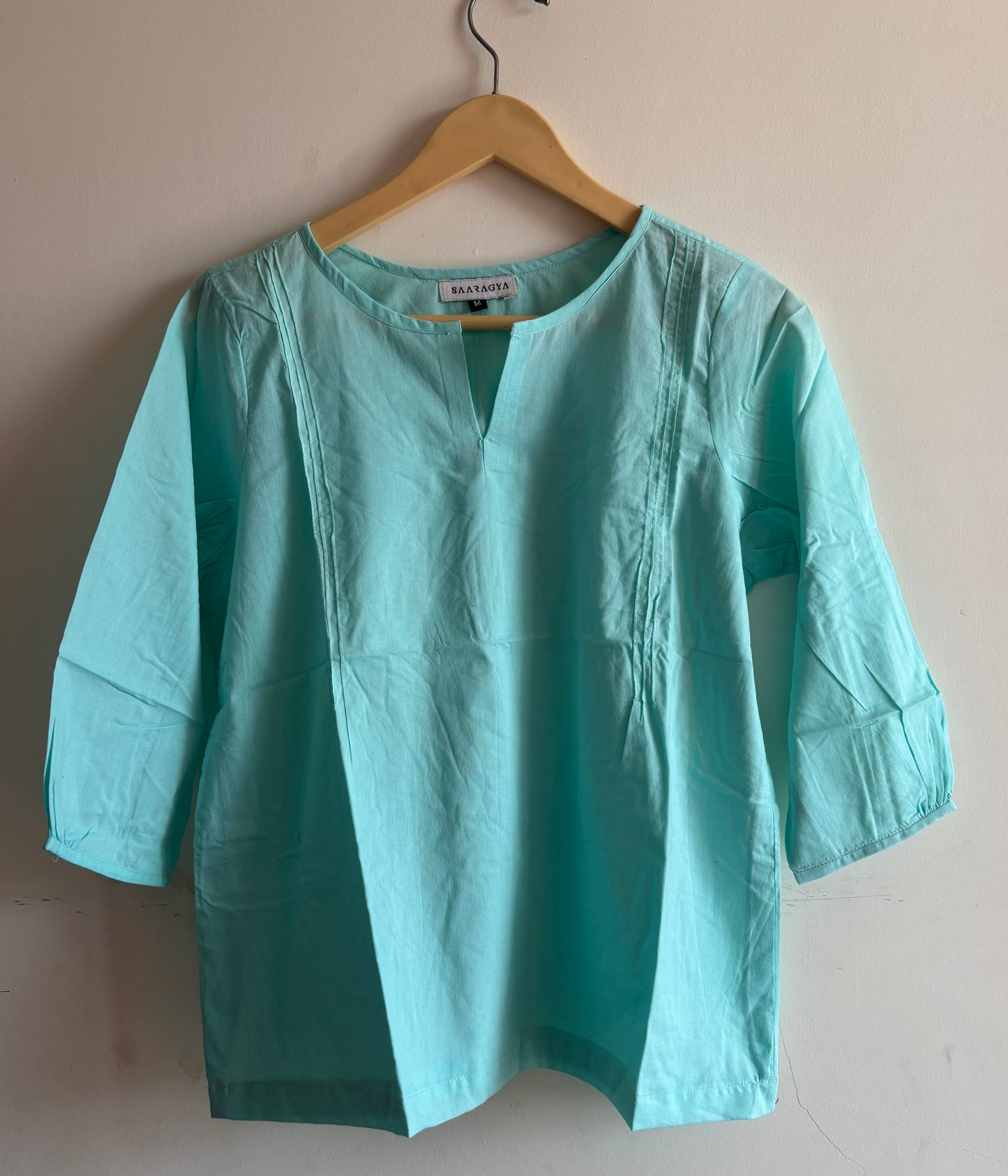 Aqua Blue Rojana Cotton Top