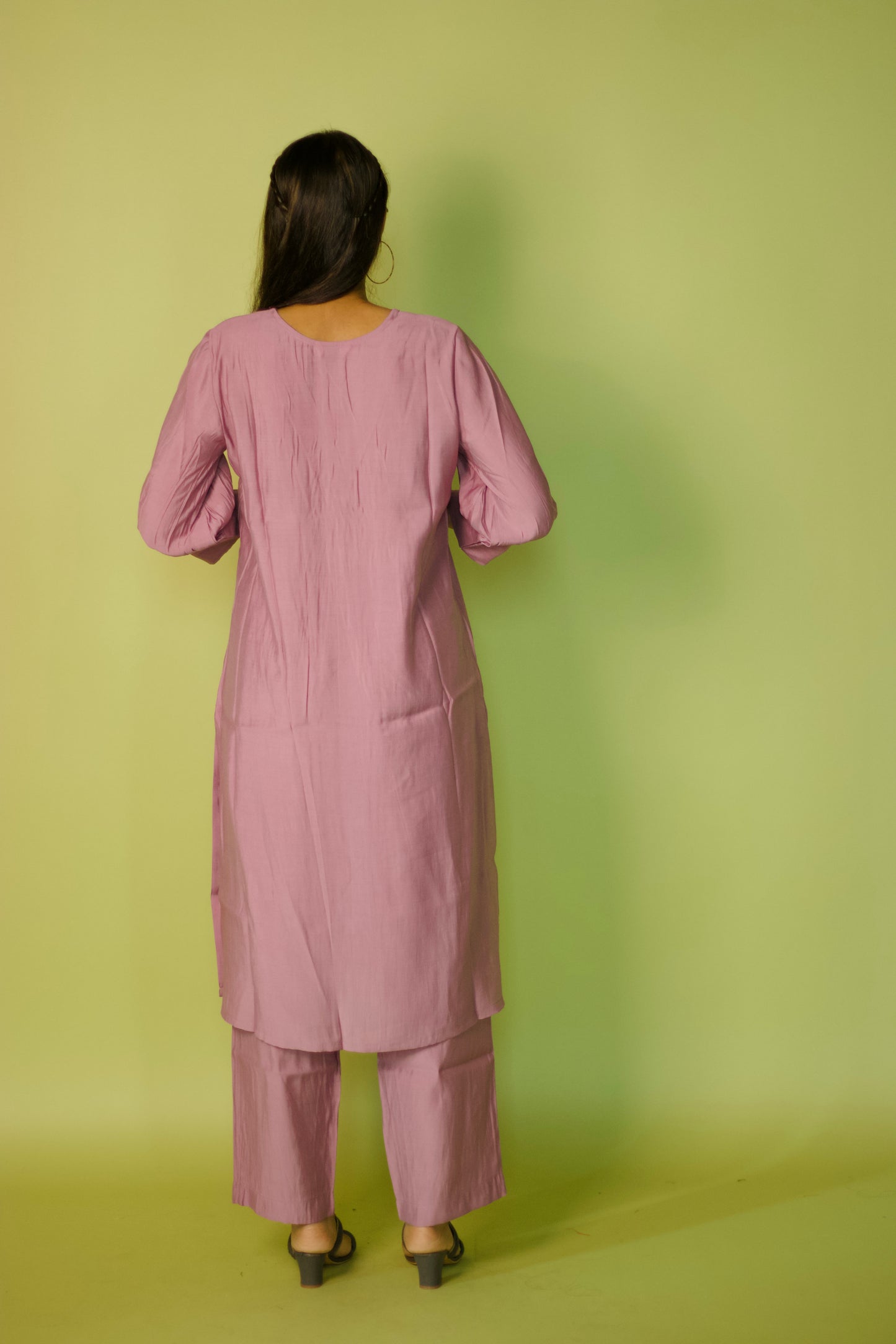 Black Chanderi Mehak kurta set