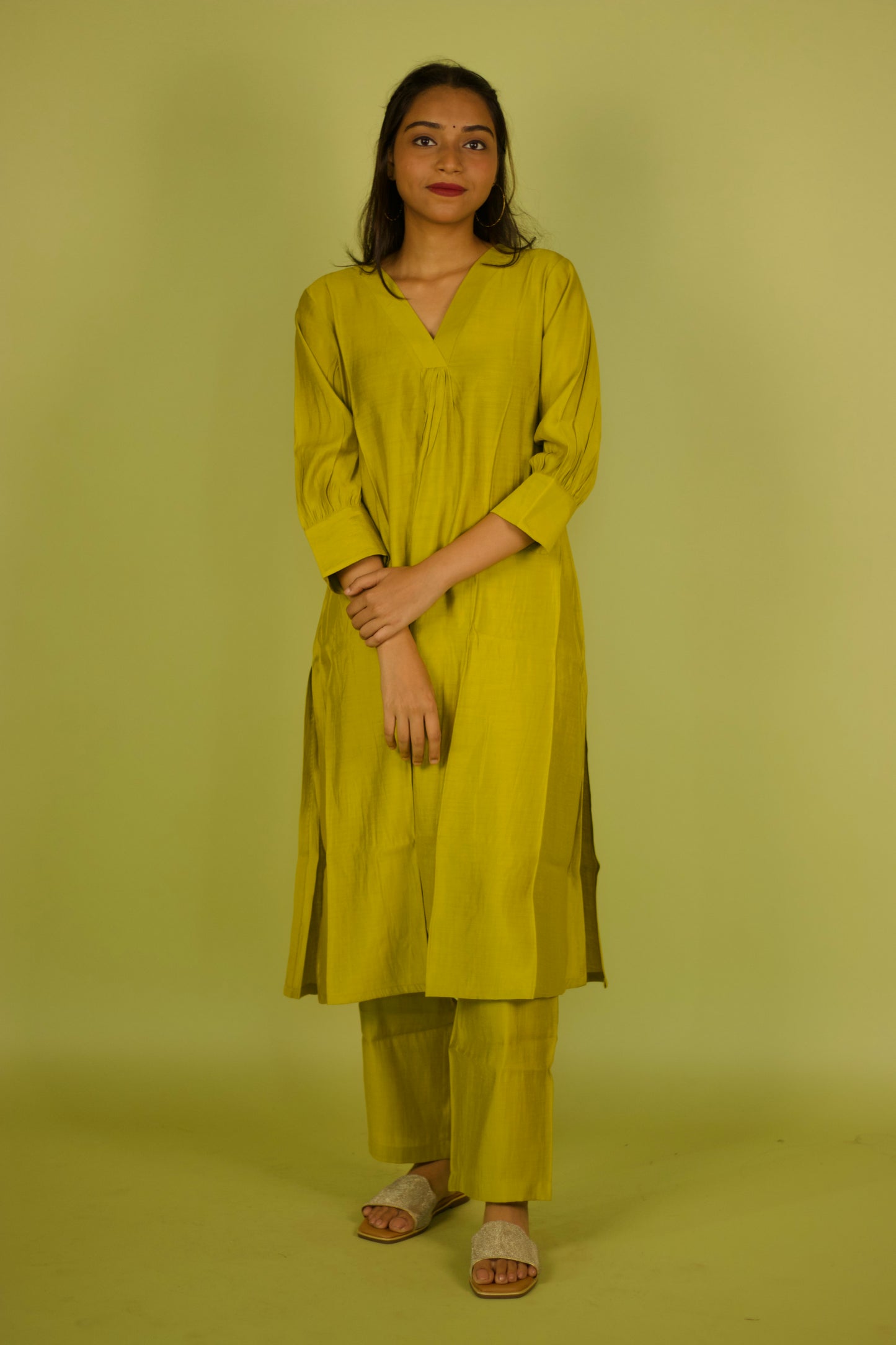 Black Chanderi Mehak kurta set