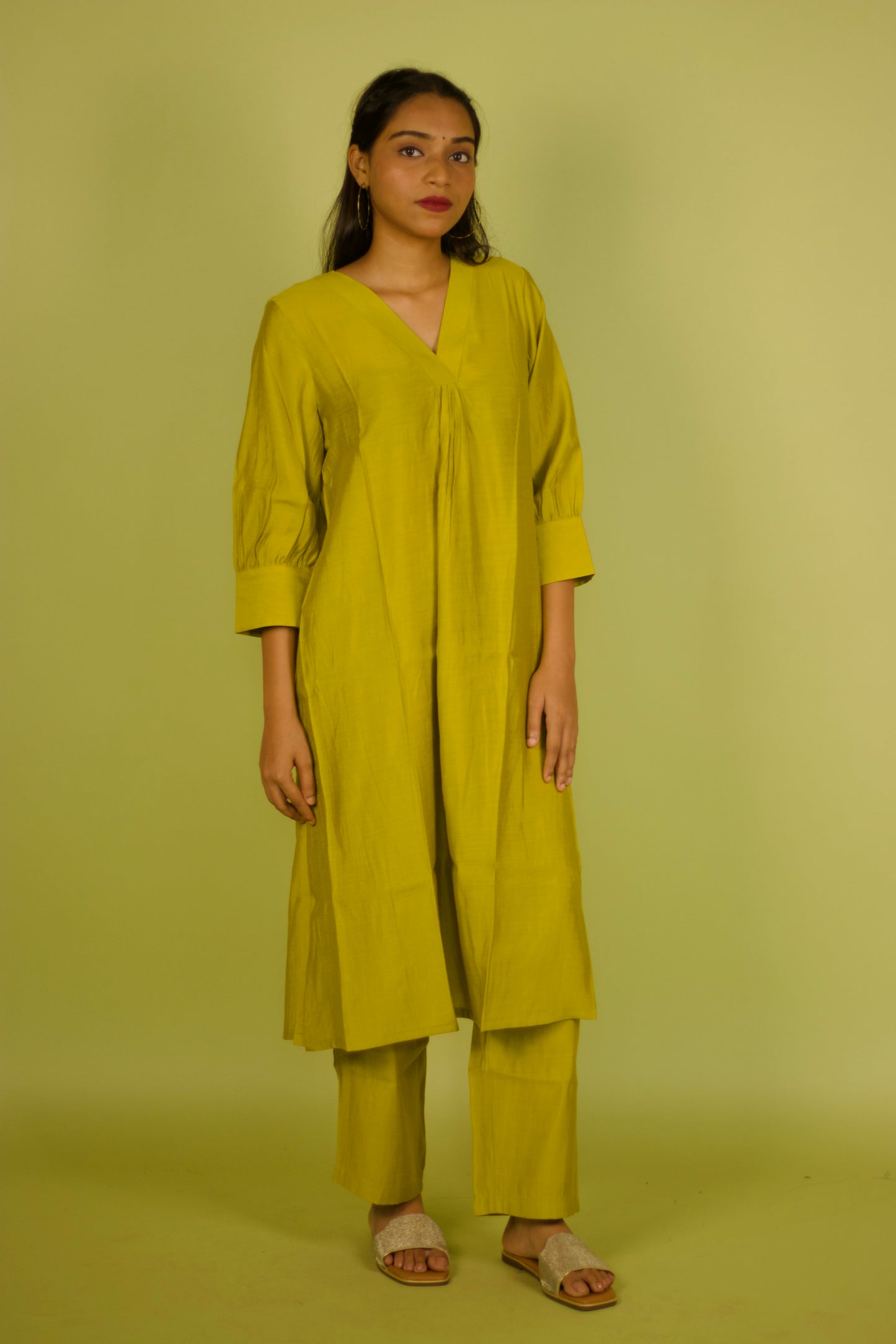 Black Chanderi Mehak kurta set