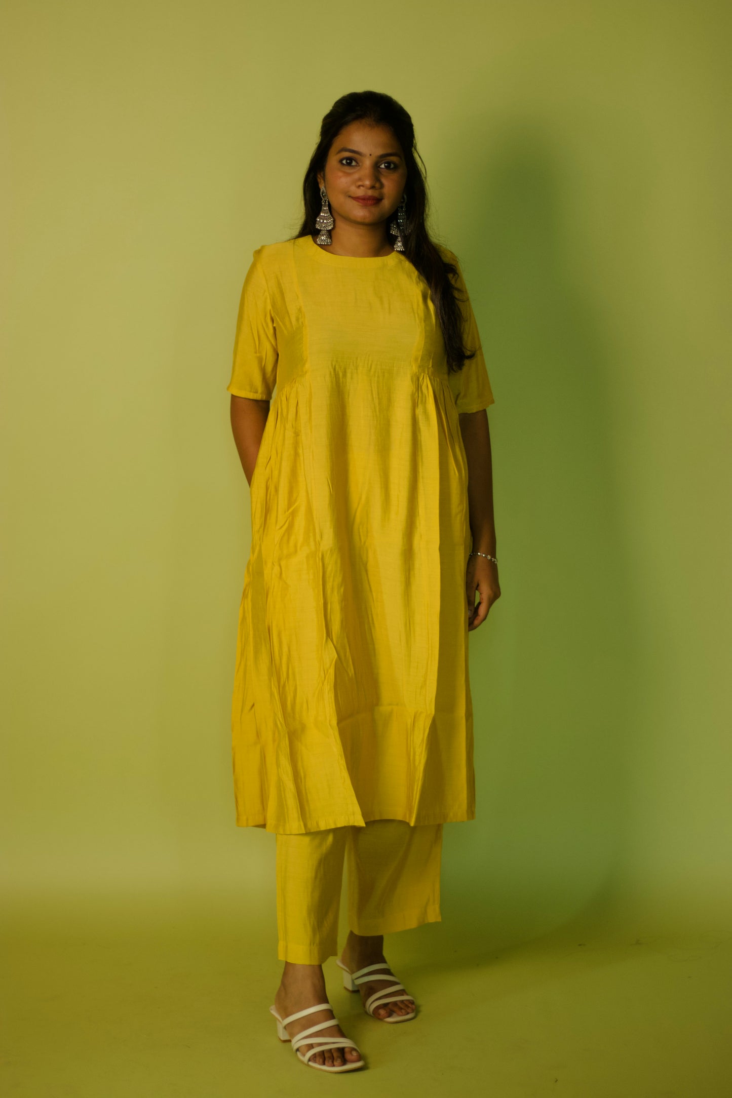 Black Chanderi Khawab Kurta set