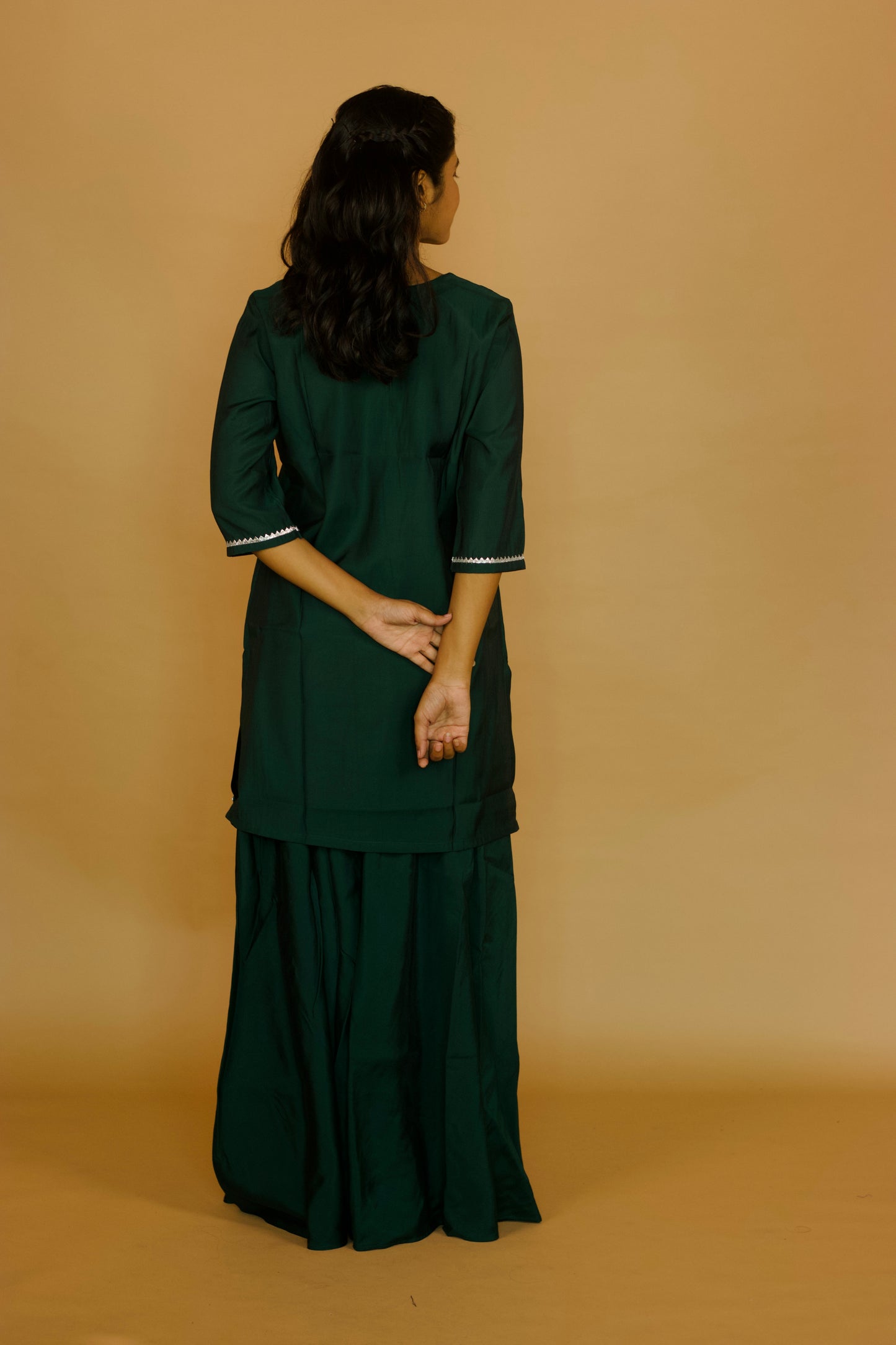 Green GottaPatti Sarara Set