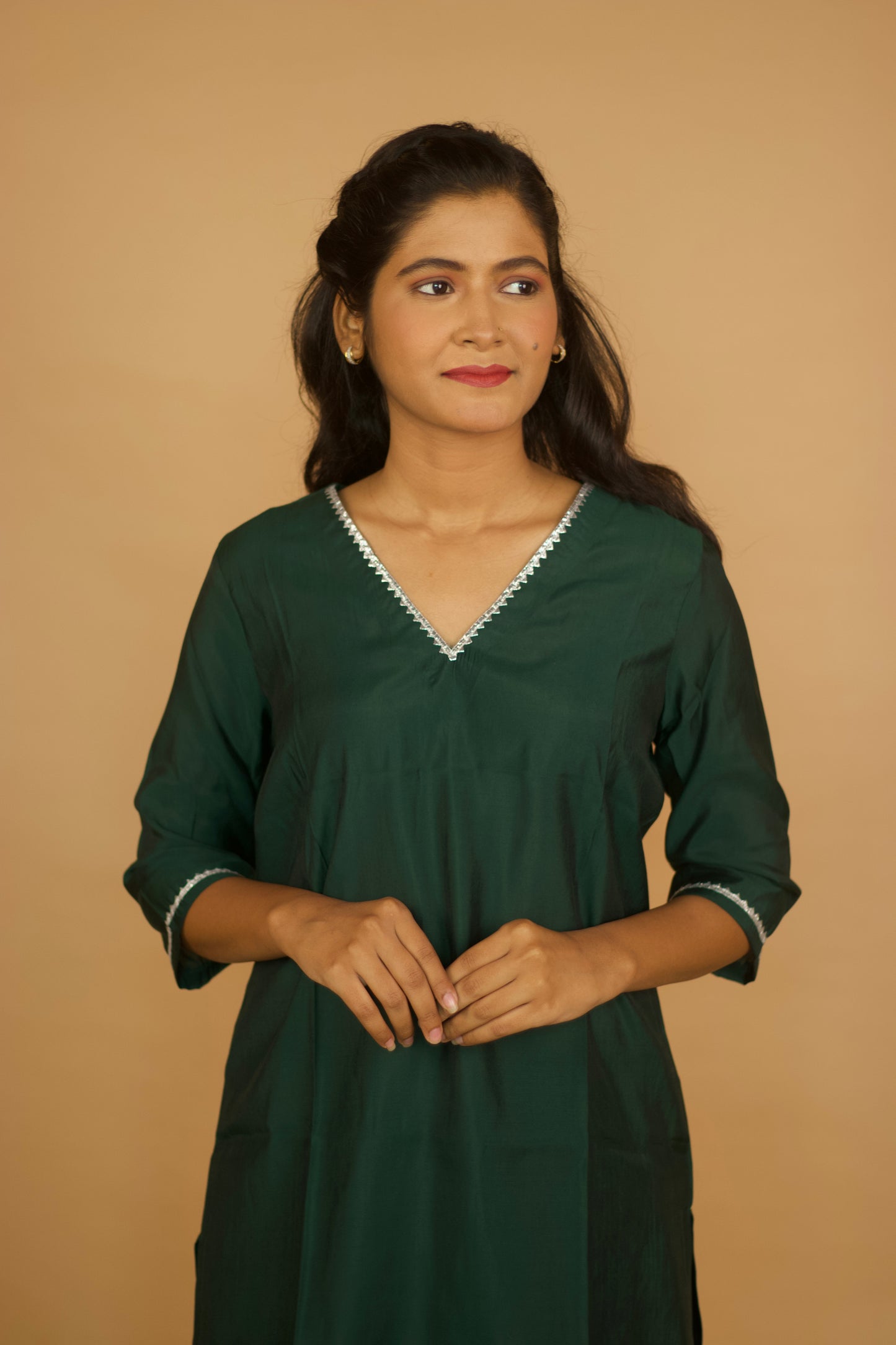 Green GottaPatti Sarara Set