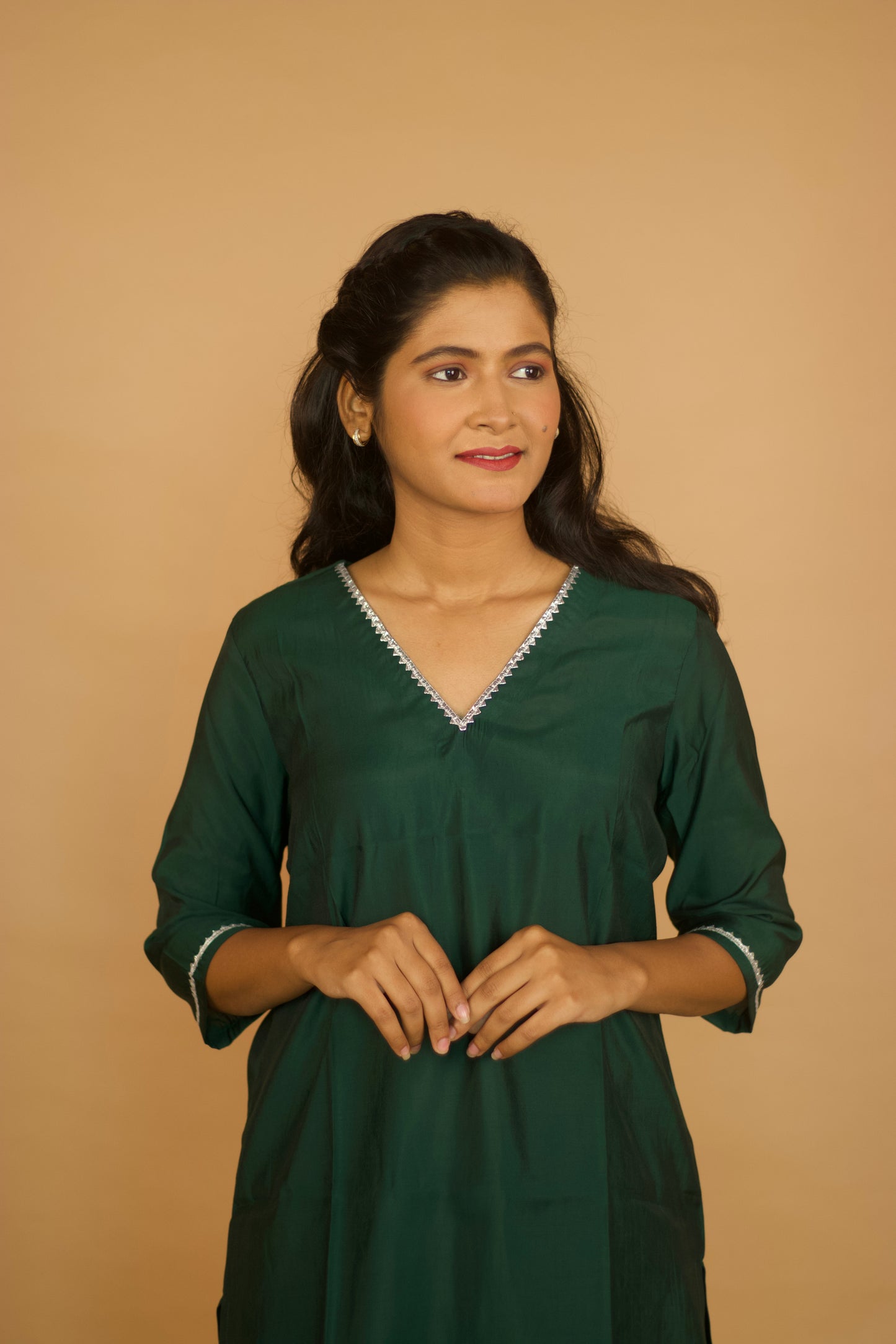 Green GottaPatti Sarara Set