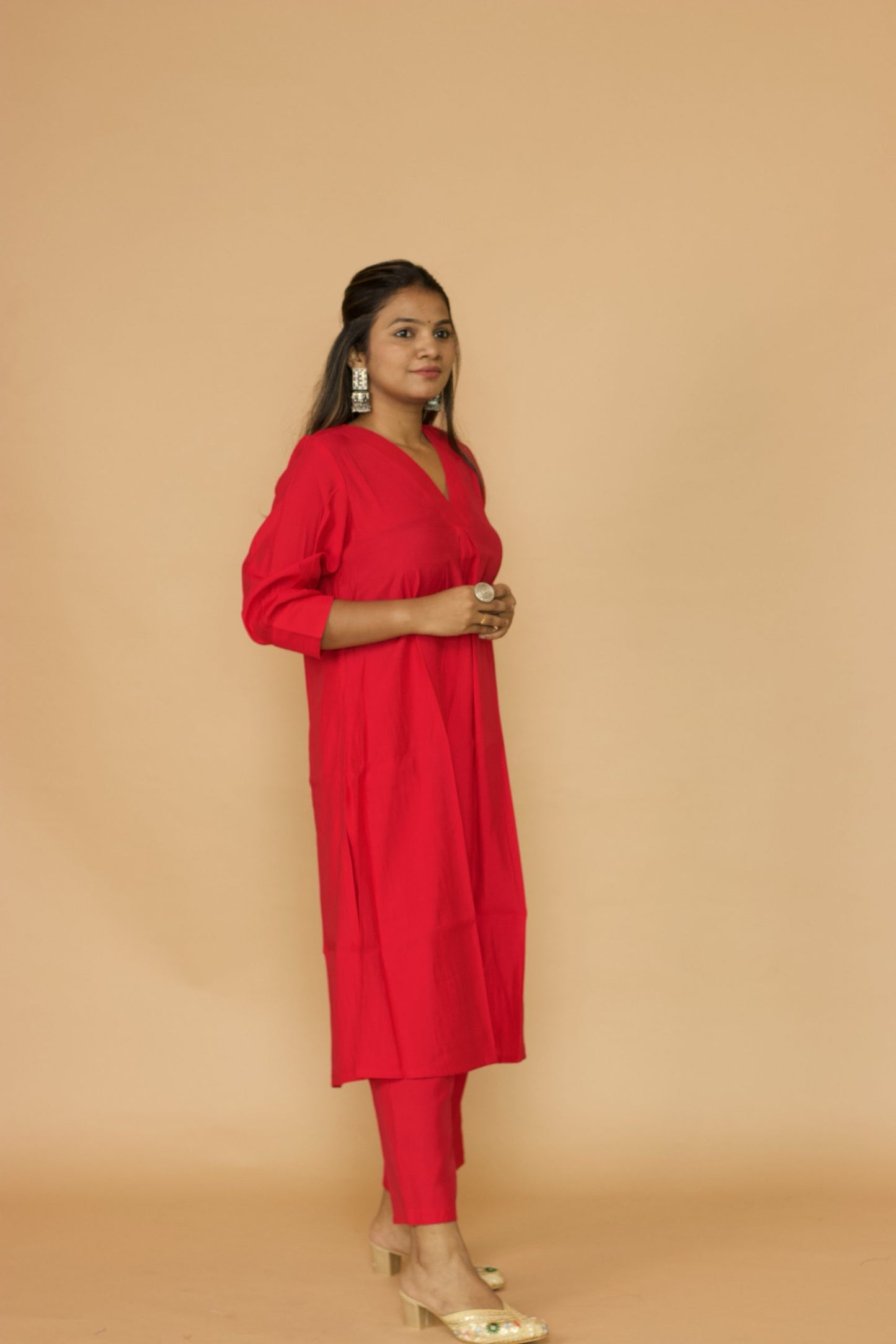 Black Chanderi Mehak kurta set