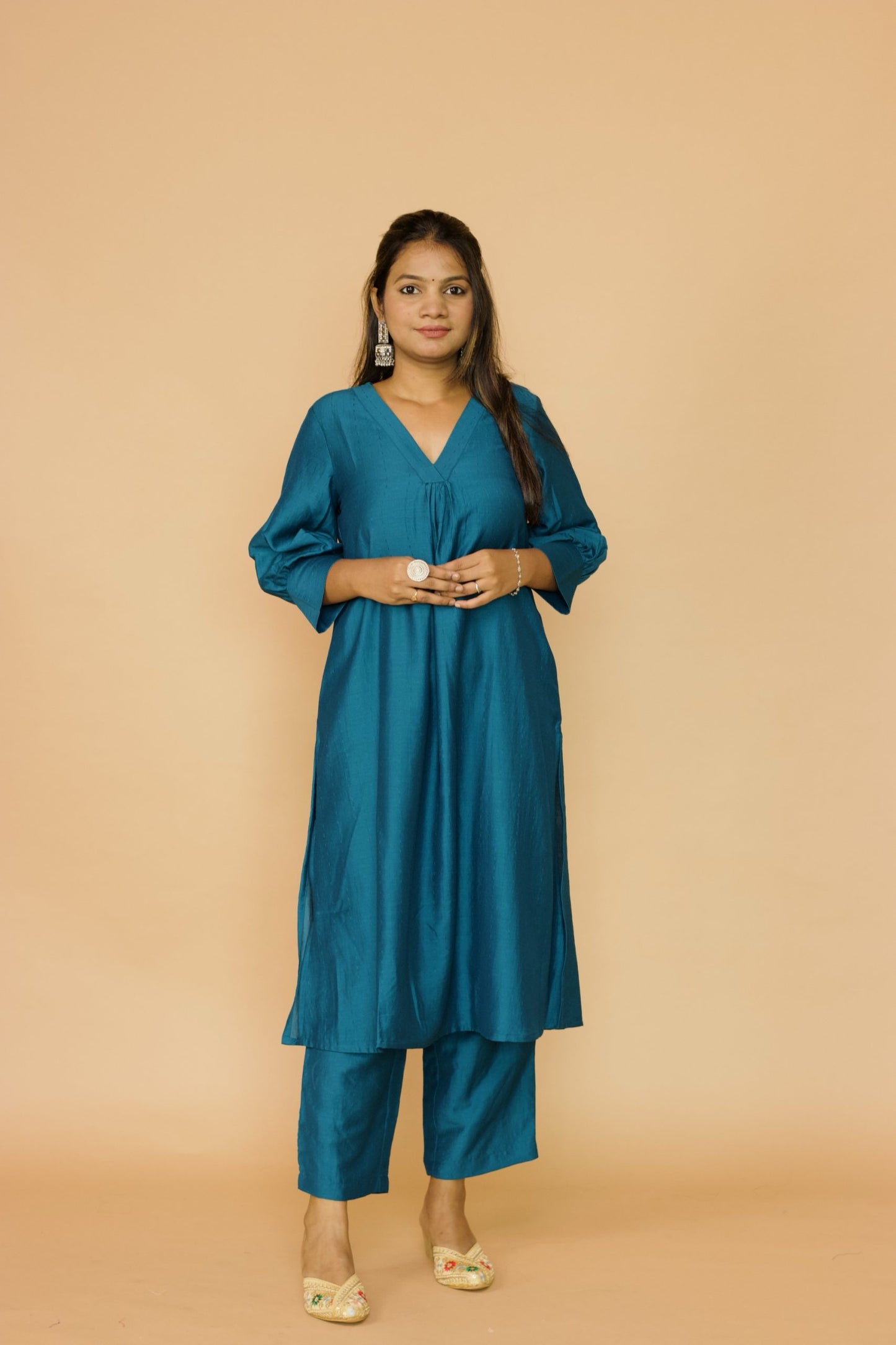 Black Chanderi Mehak kurta set