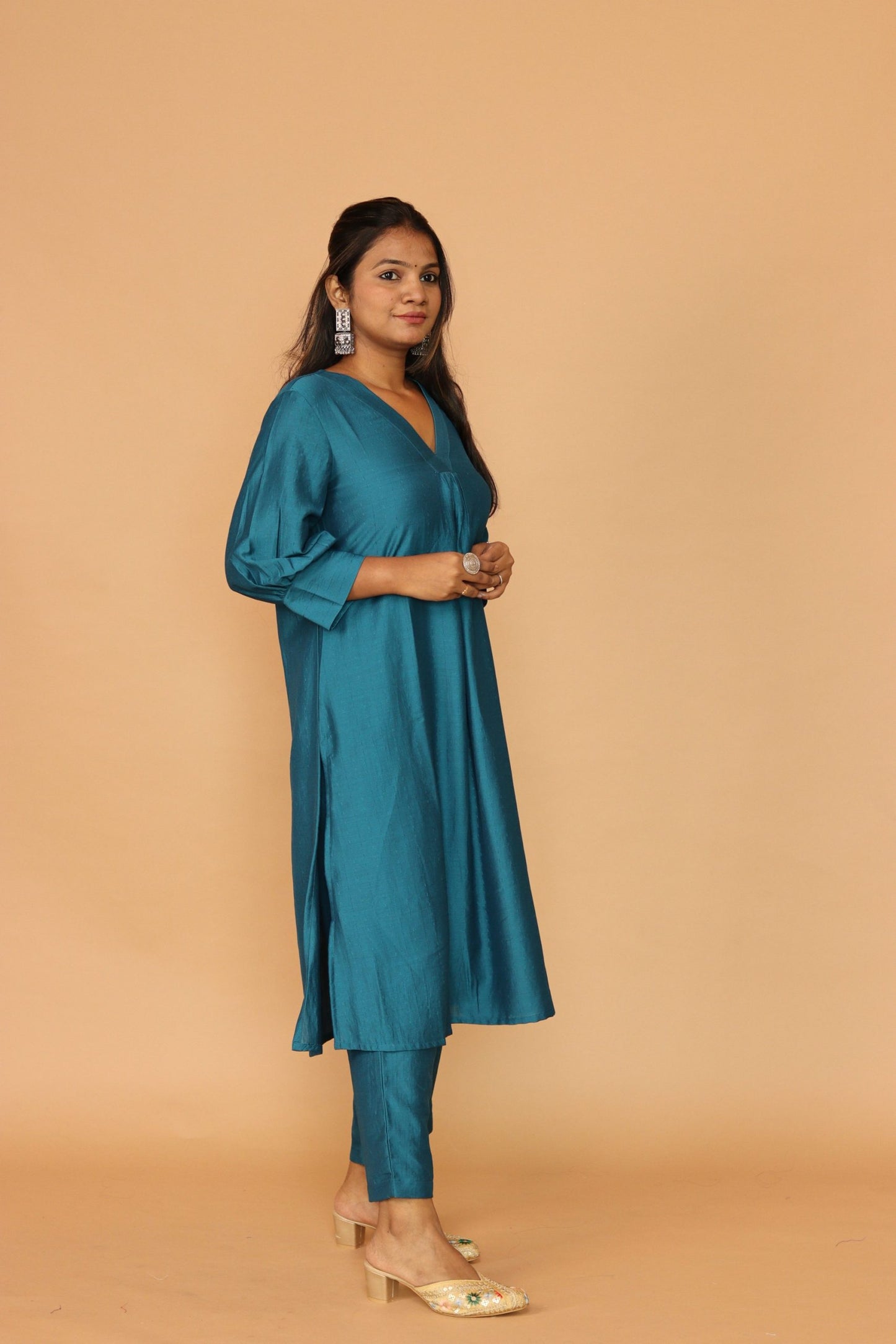 Black Chanderi Mehak kurta set