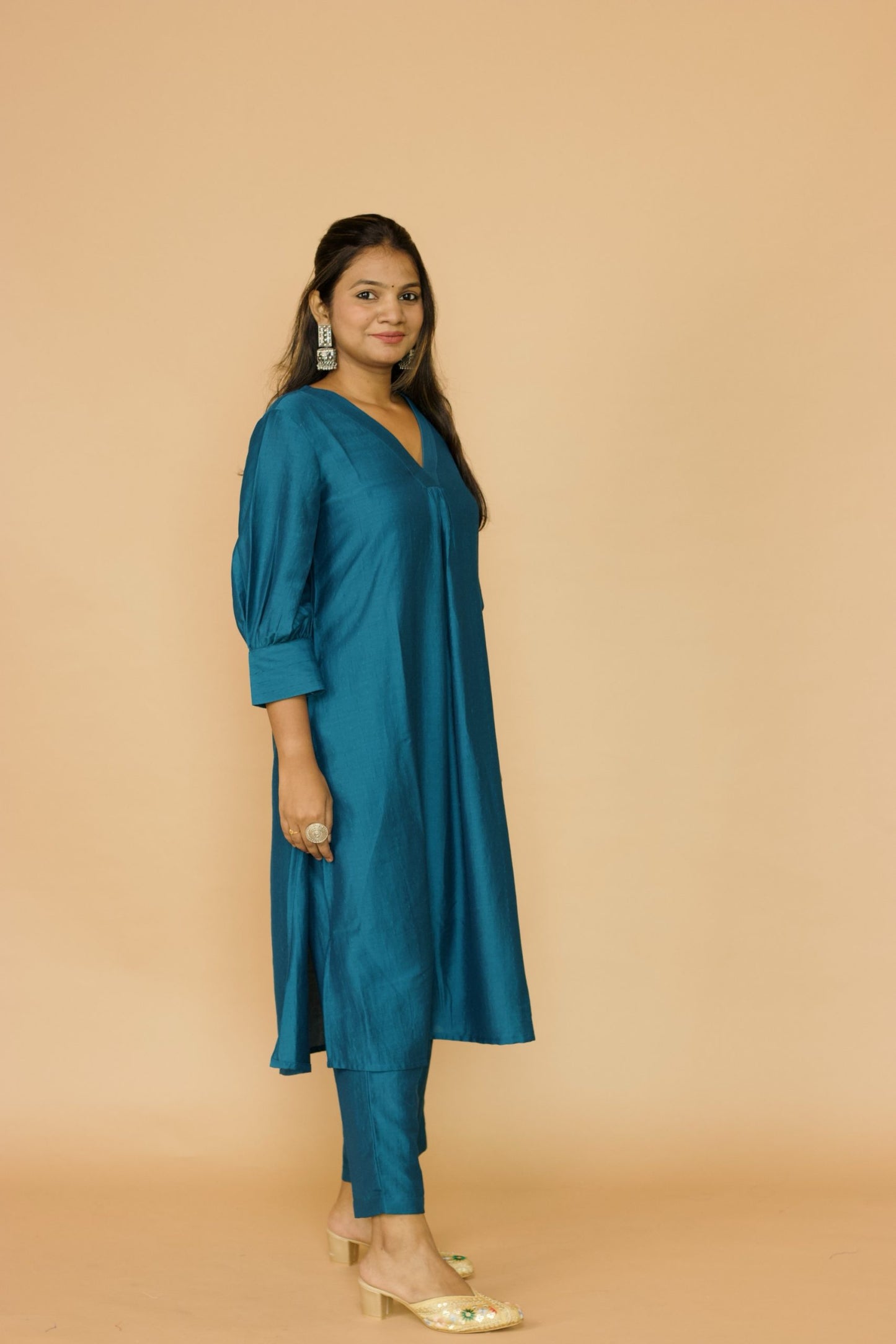 Black Chanderi Mehak kurta set