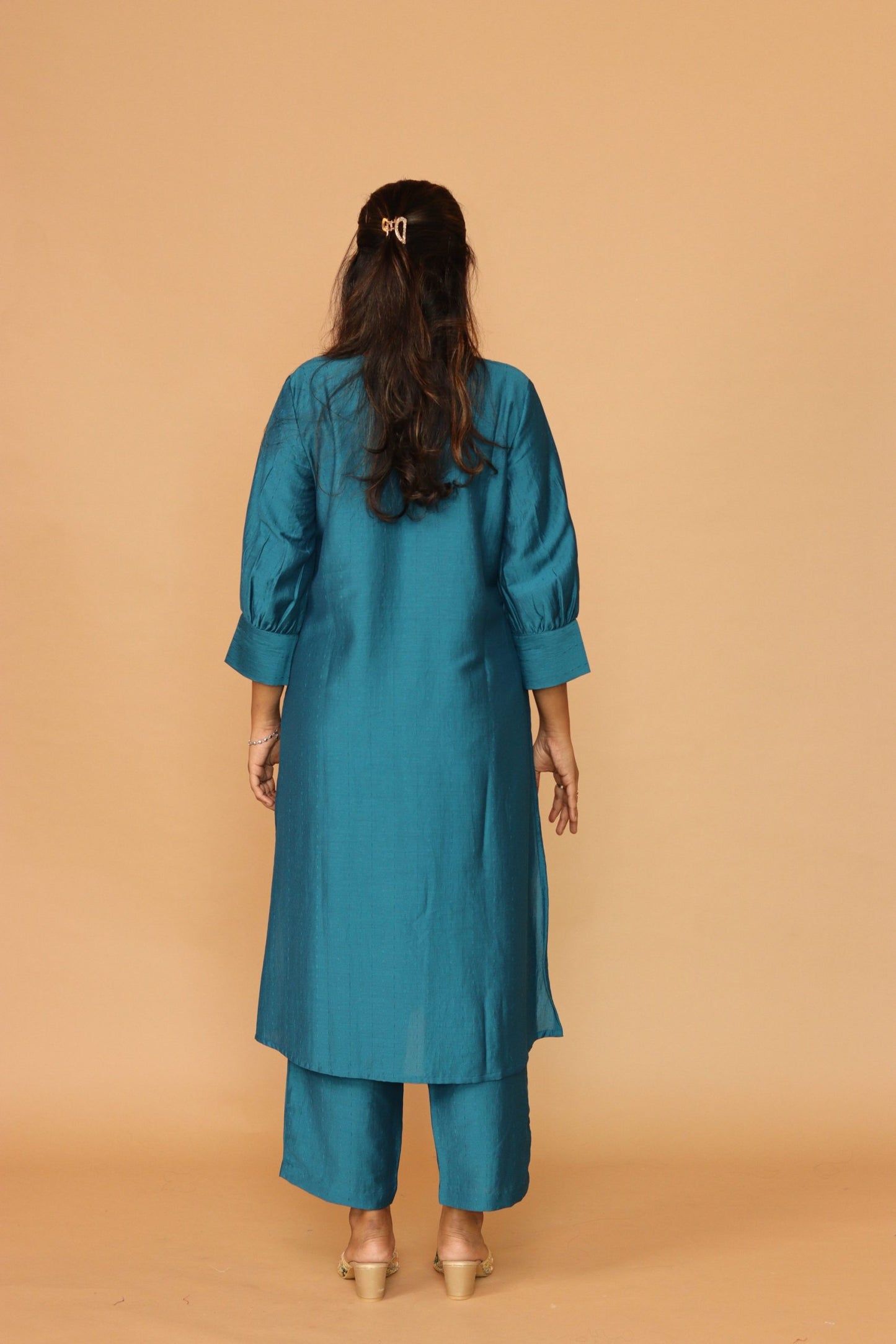 Black Chanderi Mehak kurta set