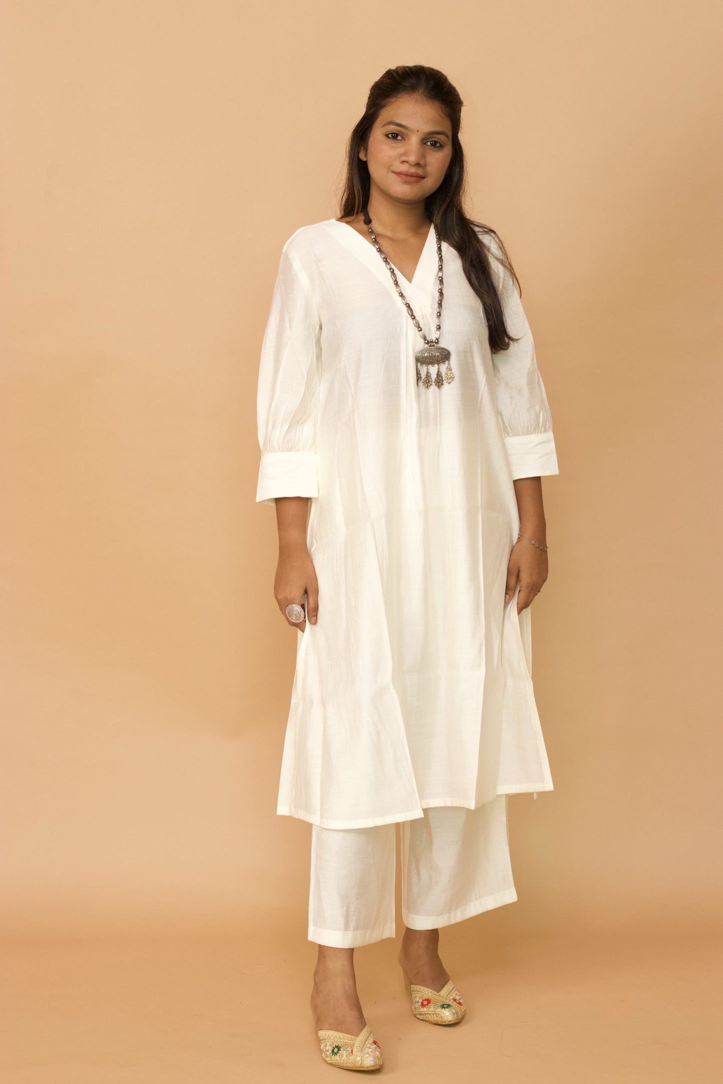 Black Chanderi Mehak kurta set