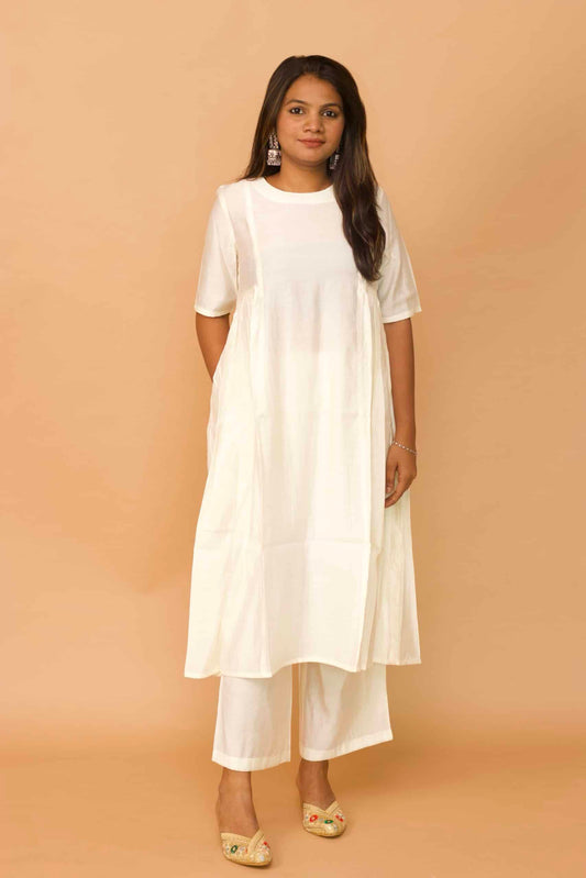 Ivory Chanderi Khawab Kurta set